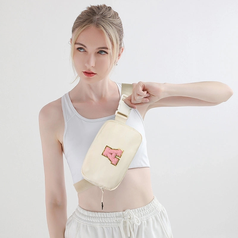 Women's Streetwear Letter Nylon Waist Bags