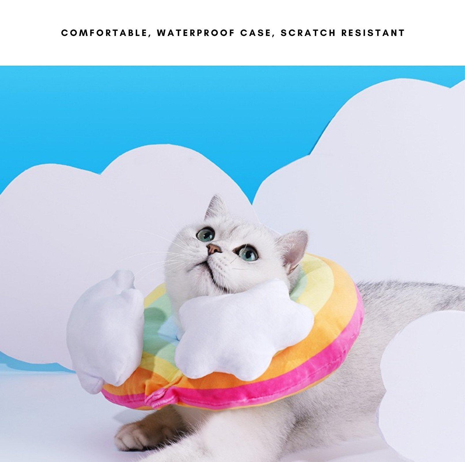 Rainbow E-Collar Elizabeth Collar Zeze