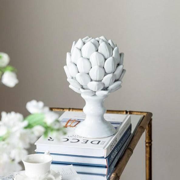 Artichoke Decorative Accent Large - White