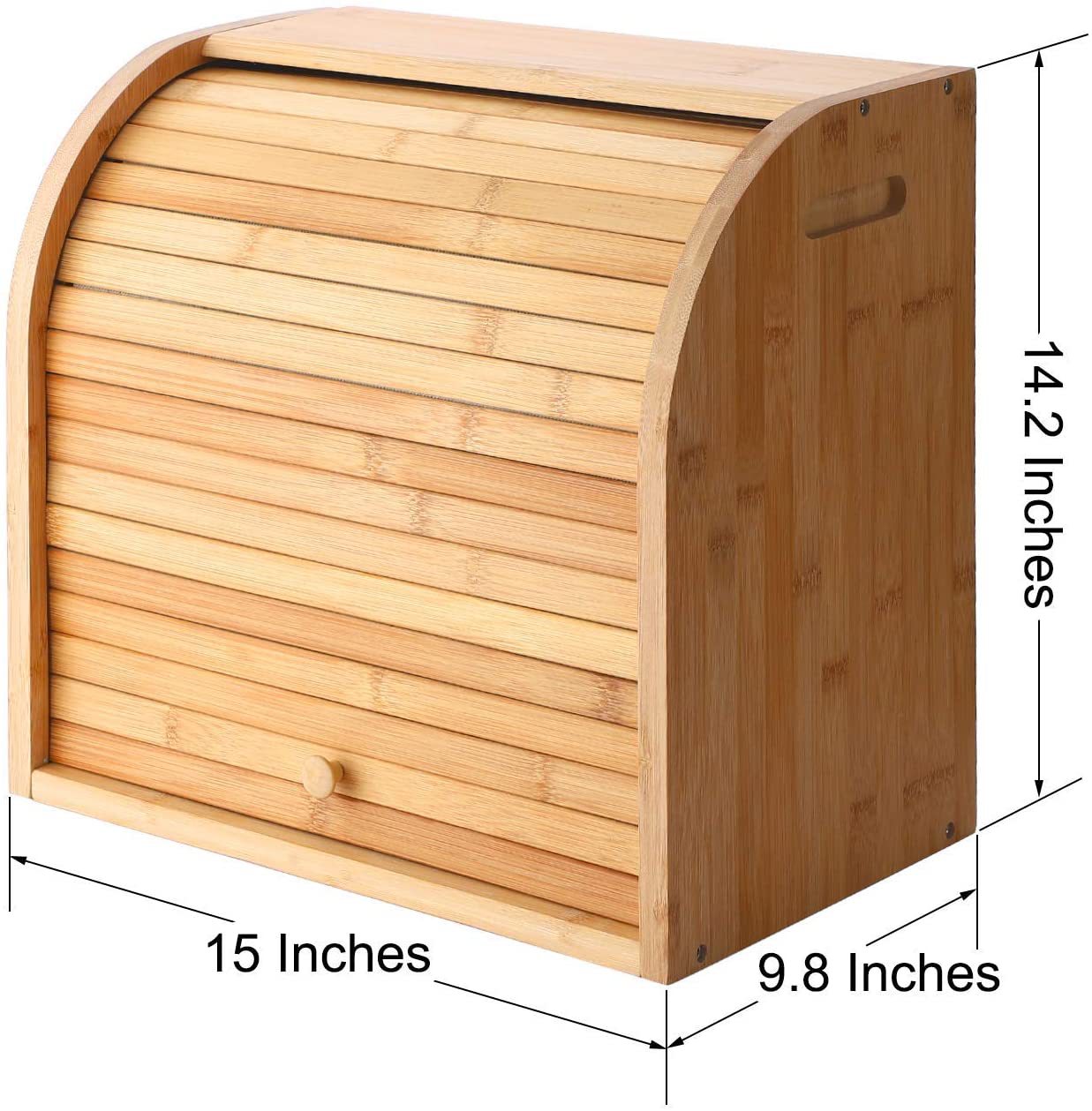 Dual Layer Bamboo Bread Box
