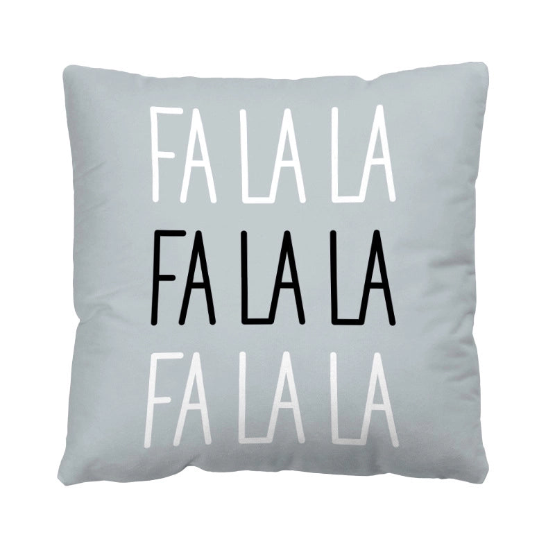 Casual Vacation Letter Short Plush Pillow Cases