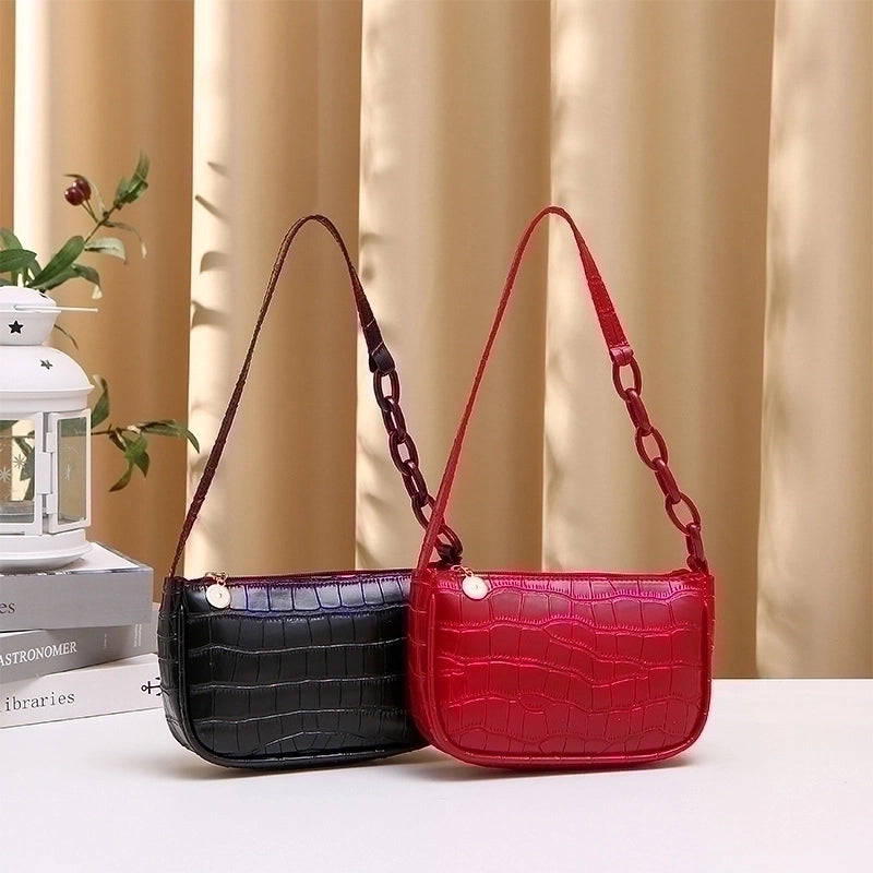 Hobo Underarm Bag 2021ladies Handbags Crocodile Pattern Underarm Bag Fashion Trending Women's Shoulder Bag