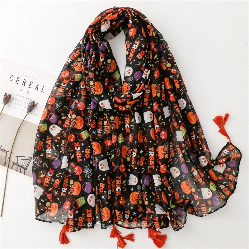 Unisex Casual Minimalist Printing Polyester Scarf