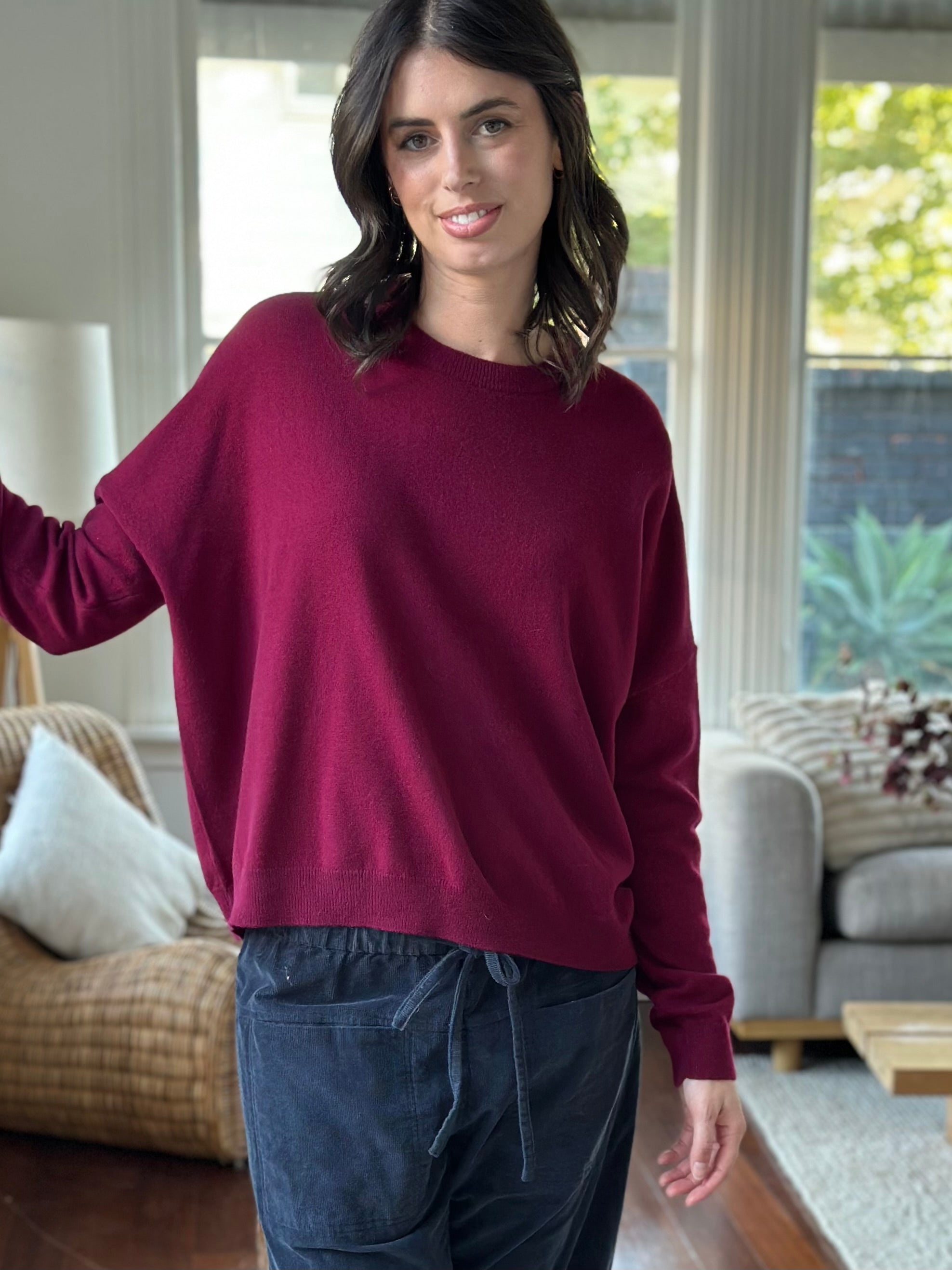 cassie crew neck knit-pinot cashmere