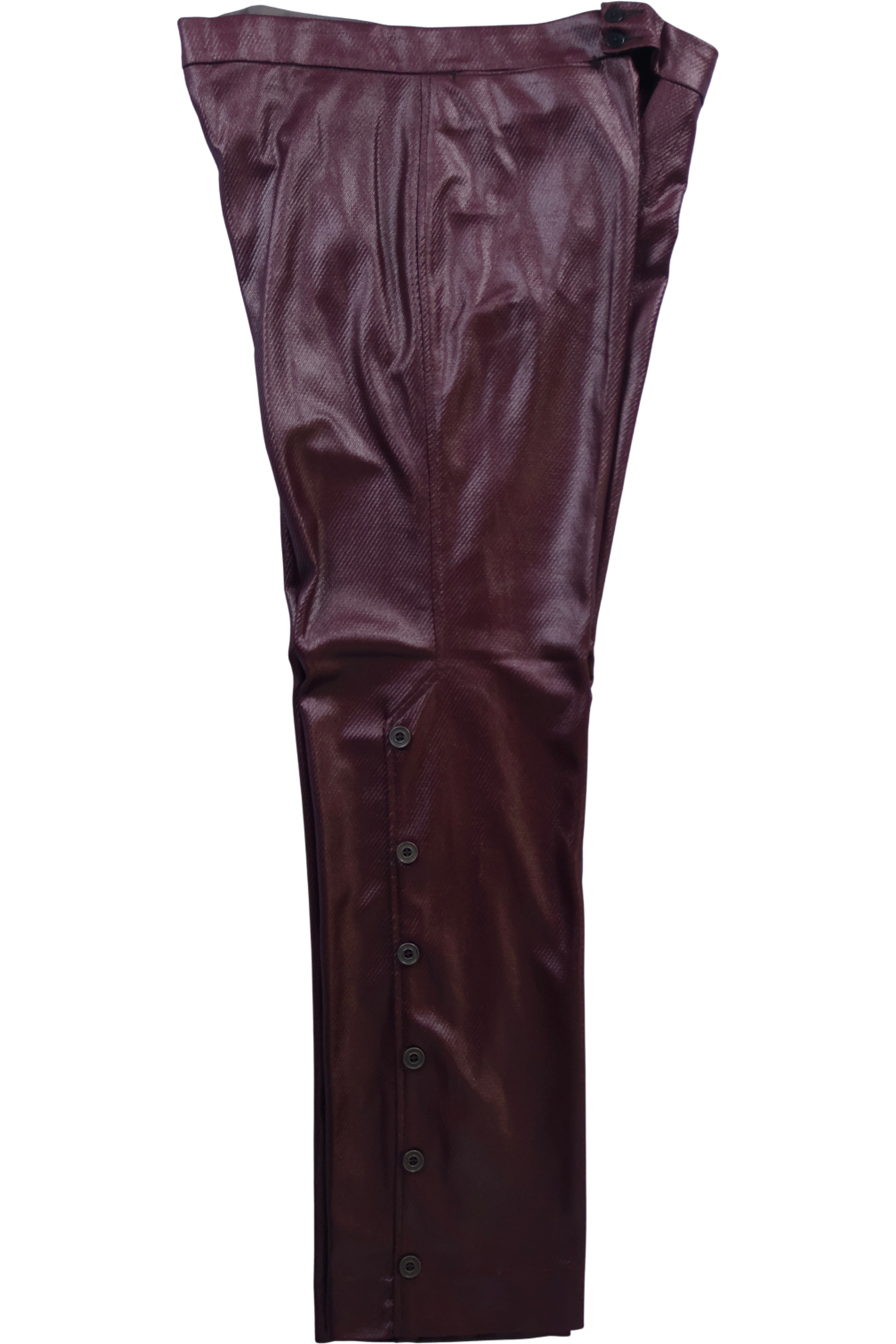 1970s Wet-Look Straight Leg Trousers