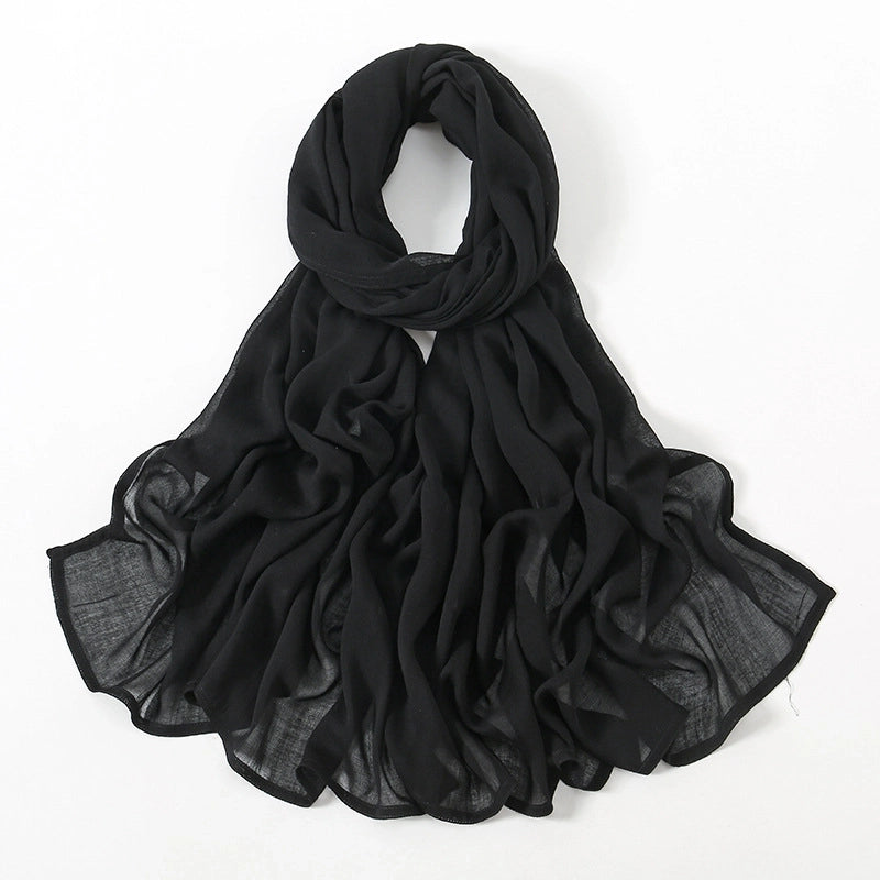 Women's Elegant Minimalist Solid Color Rayon Kerchief