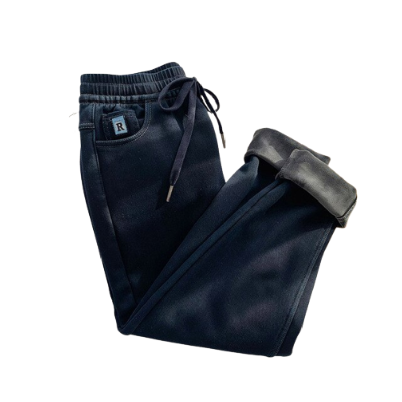 Winter Women Warm High Waist Jeans
