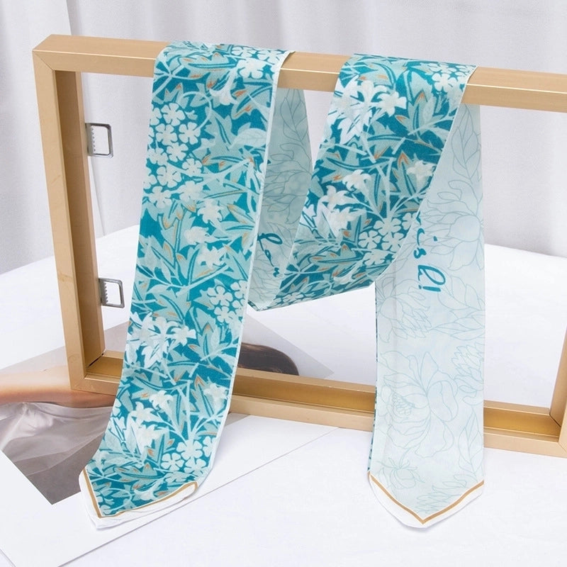 Women's Casual Minimalist Printing Plaid Flower Polyester Hair Band