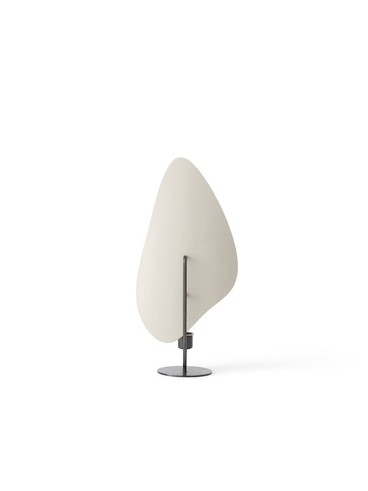 Flambeau Table Candle Holder. Grey