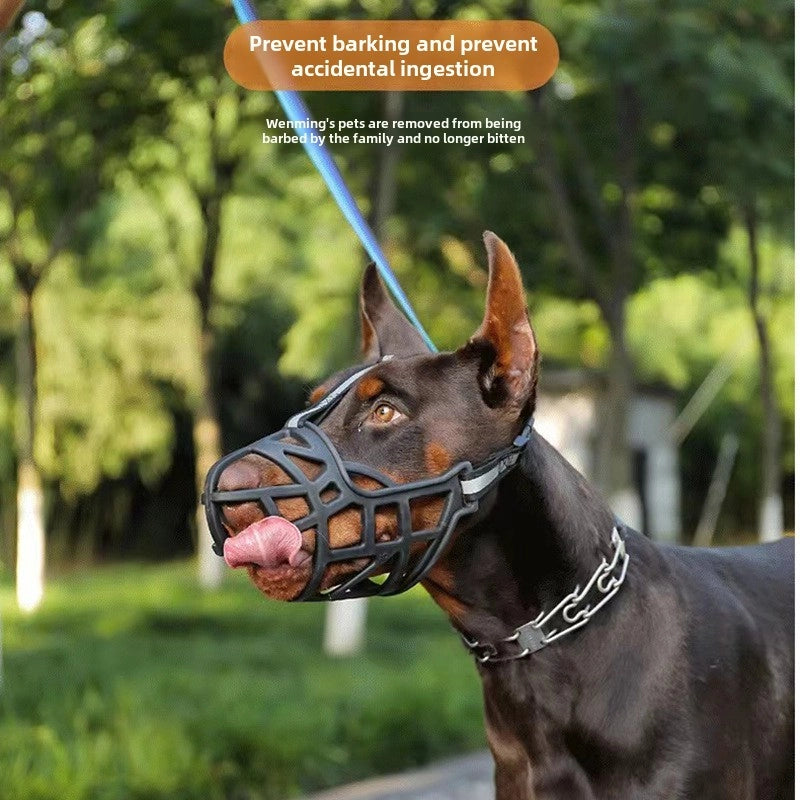 Adjustable Third Generation Reflective Dog Muzzle Anti-bite Anti-bark Anti-eat Large Medium Small Dog Mouth Cover Pet Supplies