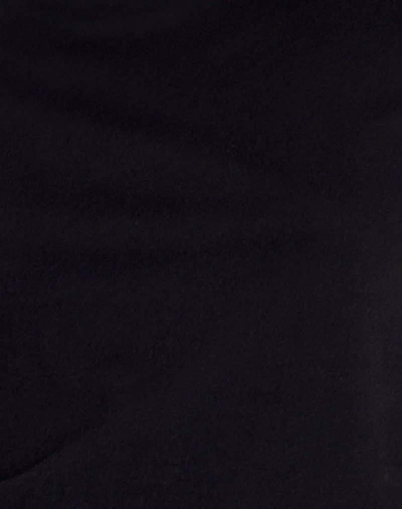 Sakha Boxy Top in Plain Black