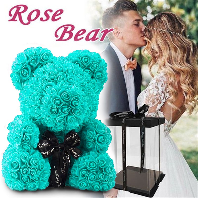 Handmade Rose Teddy Bear-Eternal Love