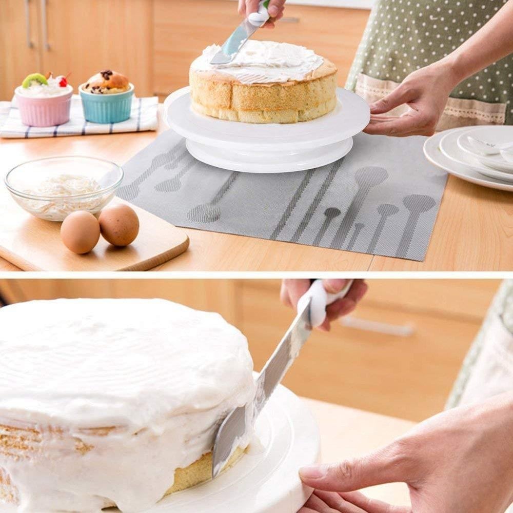 360° Cake Decorating Turntable. Pro-Bake Rotating Cake Stand