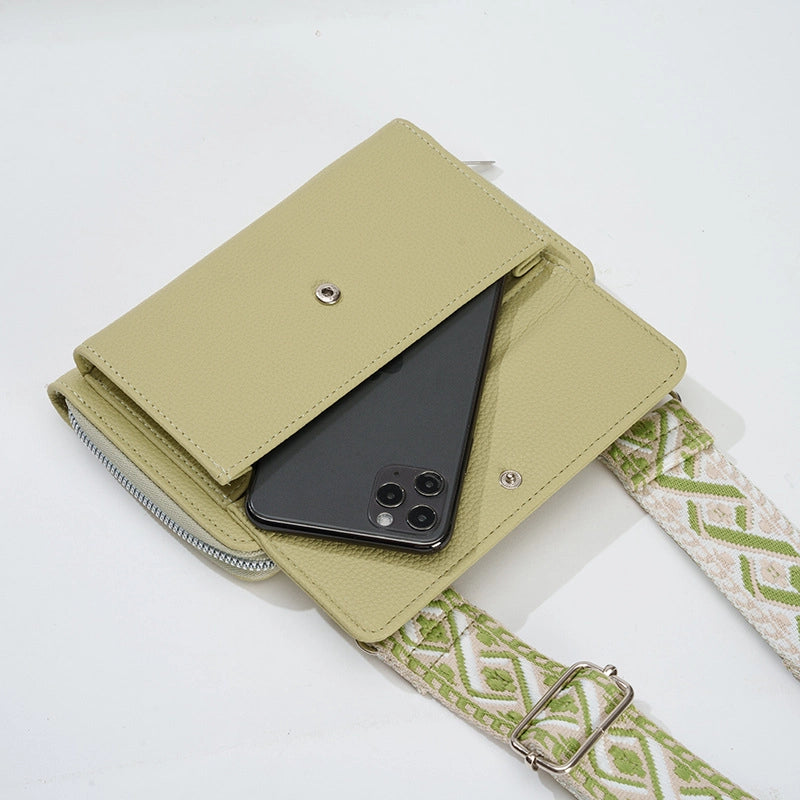 Women's Pu Leather Solid Color Streetwear Square Zipper Bag Sets Coin Purse