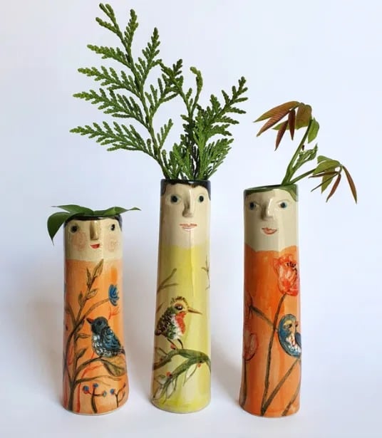 Bohemian style - Spring Family Bud Vases