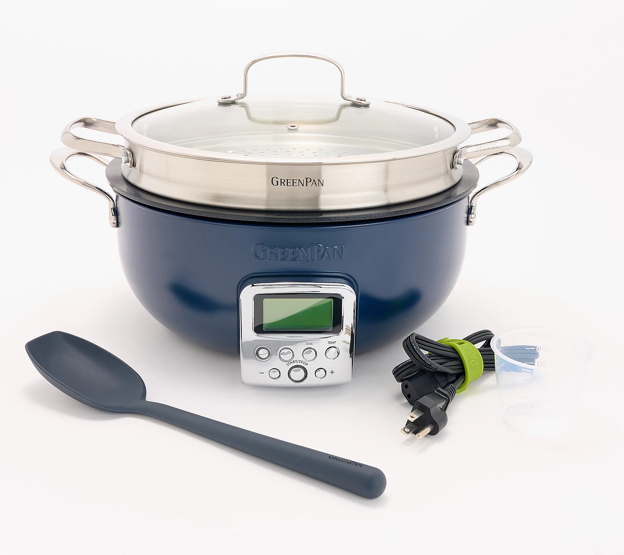 QVC 2025 New year promotion🎉GreenPan Elite 6-Quart Electric Multi-Pot with Steamer & Tool