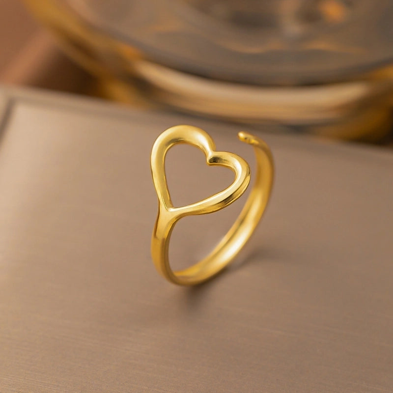 3 Pieces Minimalist Solid Color Titanium Steel Plating Rings