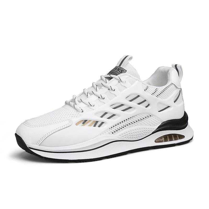 West Tenis Breathable Mesh Leather Sport Sneakers