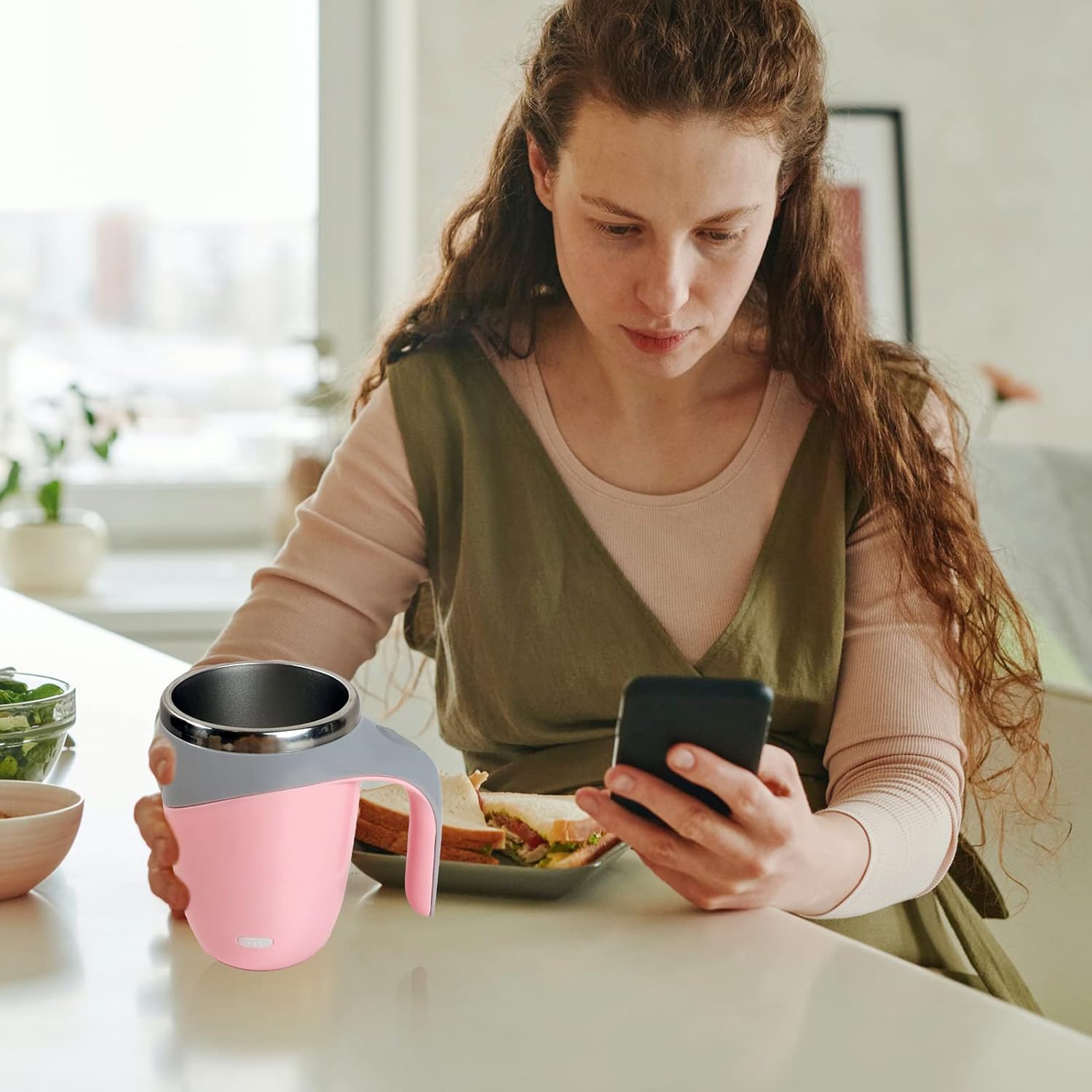 Automatic Magnetic Stirring Coffee Mug