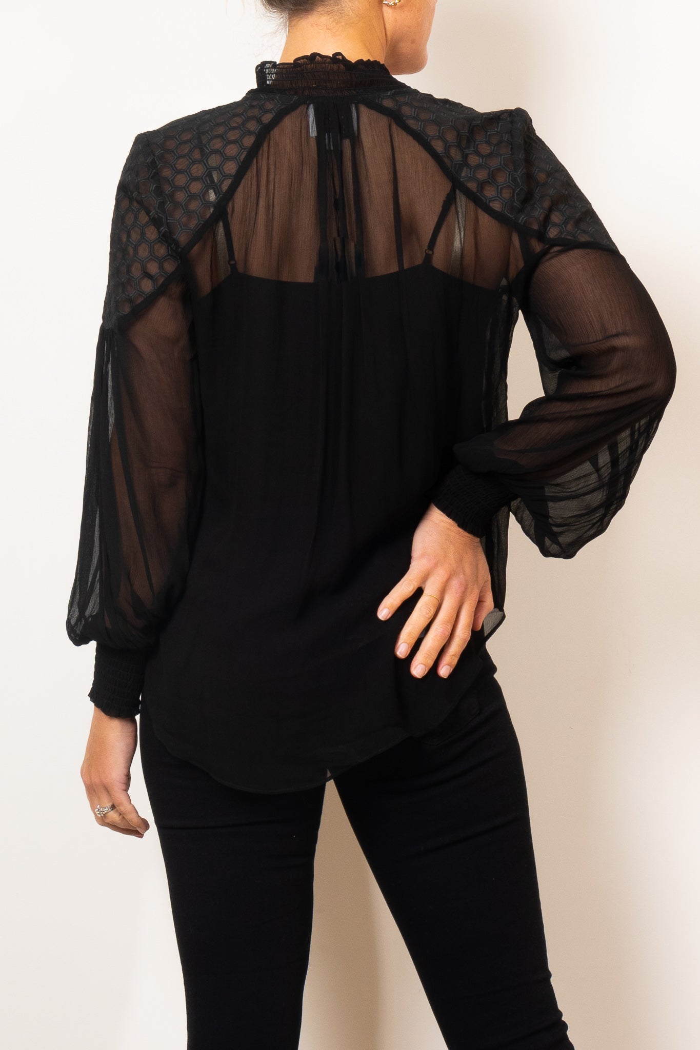 Once Was Phoenix Viscose Chiffon  Blouse