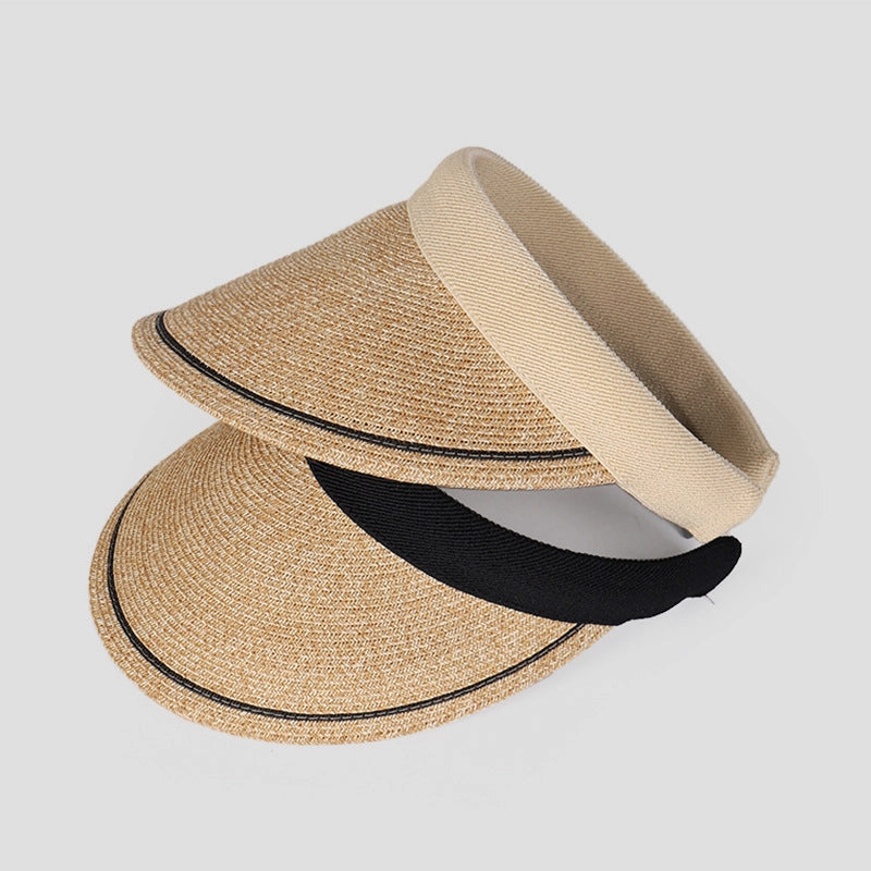 Women's Vacation Modern Style Color Block Solid Color Big Eaves Curved Eaves Sun Hat