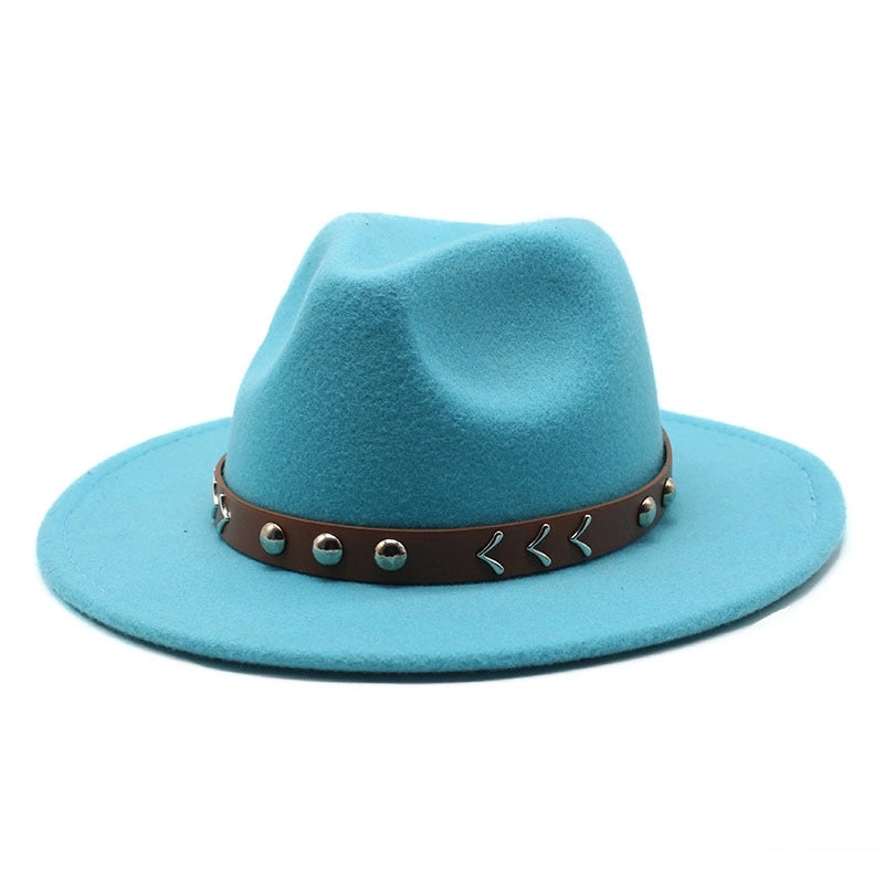 Wool Top Hat Autumn And Winter Casual Big Brim Men's And Women's Retro Felt Hat Fashion Trend Jazz Hat