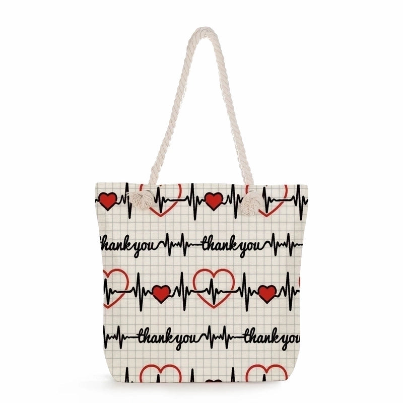 Women's Classic Style Nurse Canvas Shopping Bags