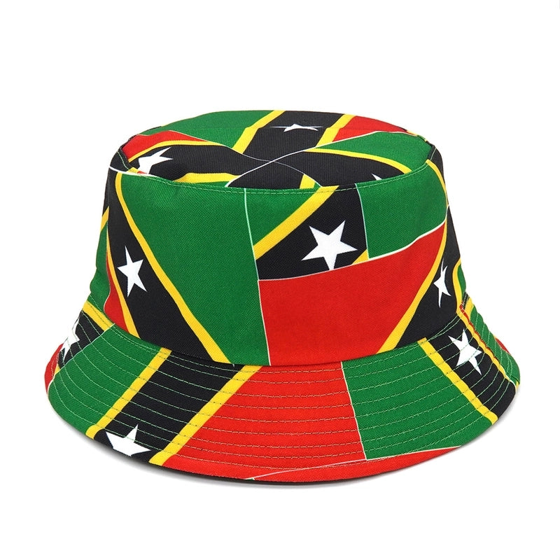Unisex Basic Geometric Big Eaves Bucket Hat