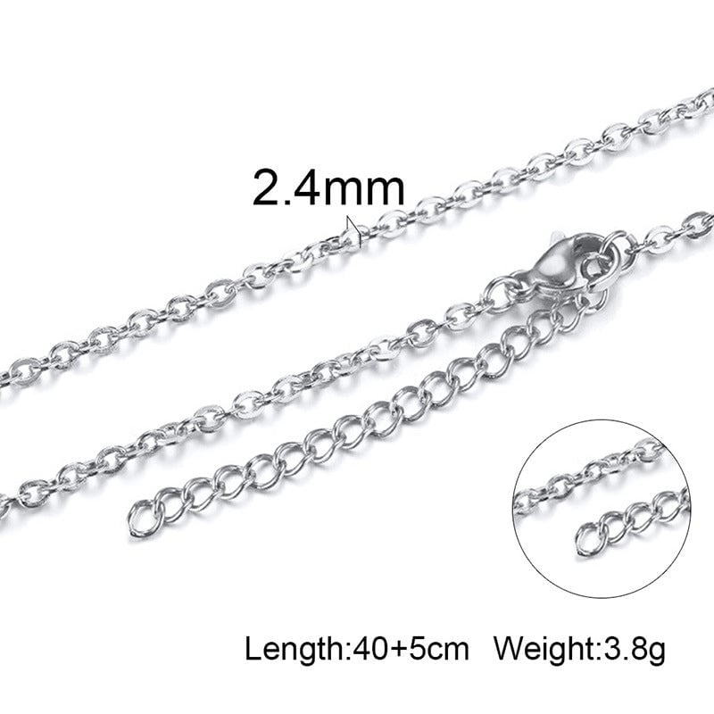 Fashion Geometric 201 Stainless Steel Plating Stainless Steel Necklaces