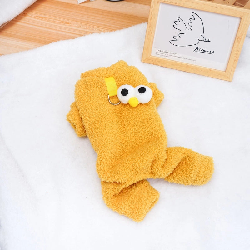 Casual Fleece Solid Color Pet Clothing