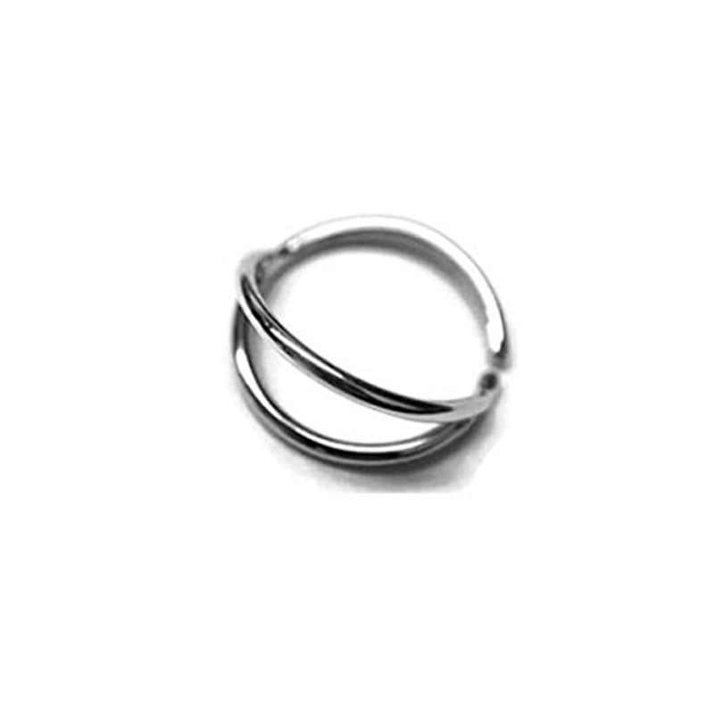 Minimalist Solid Color Stainless Steel Plating Nose Ring 1 Piece