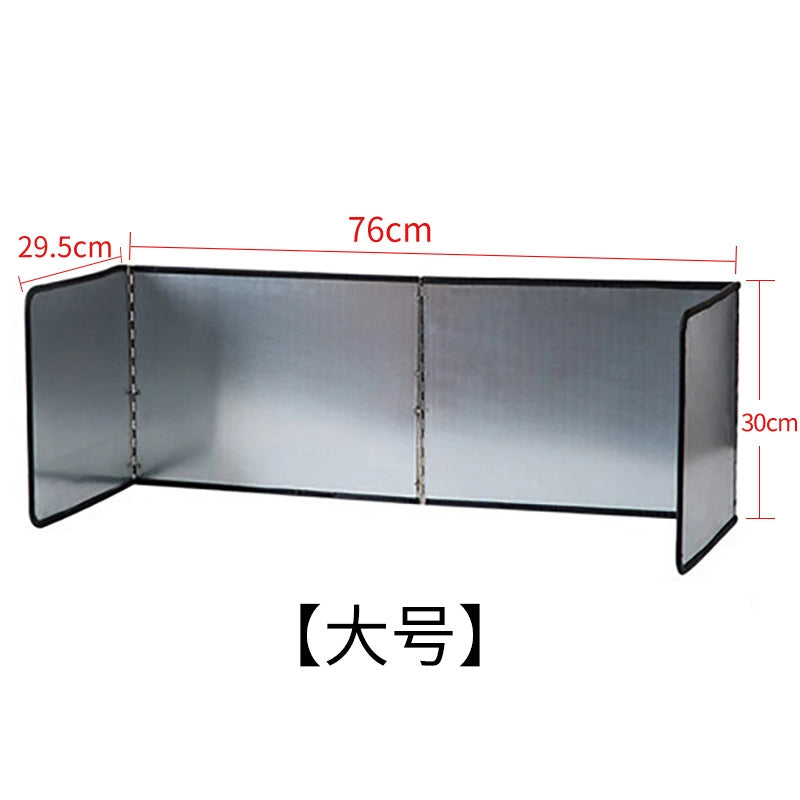 Gas Stove Galvanized Oil Barrier Folding Heat Insulation Board Kitchen Cooking Oil Barrier Household Stove Splash Oil Barrier