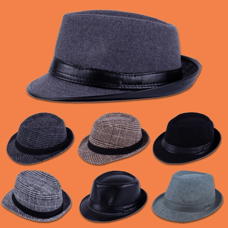 Autumn And Winter Available For Men And Women  Vintage Hat Fashion Gentleman Hat Jazz Hat Trendy Wool Small Top Hat