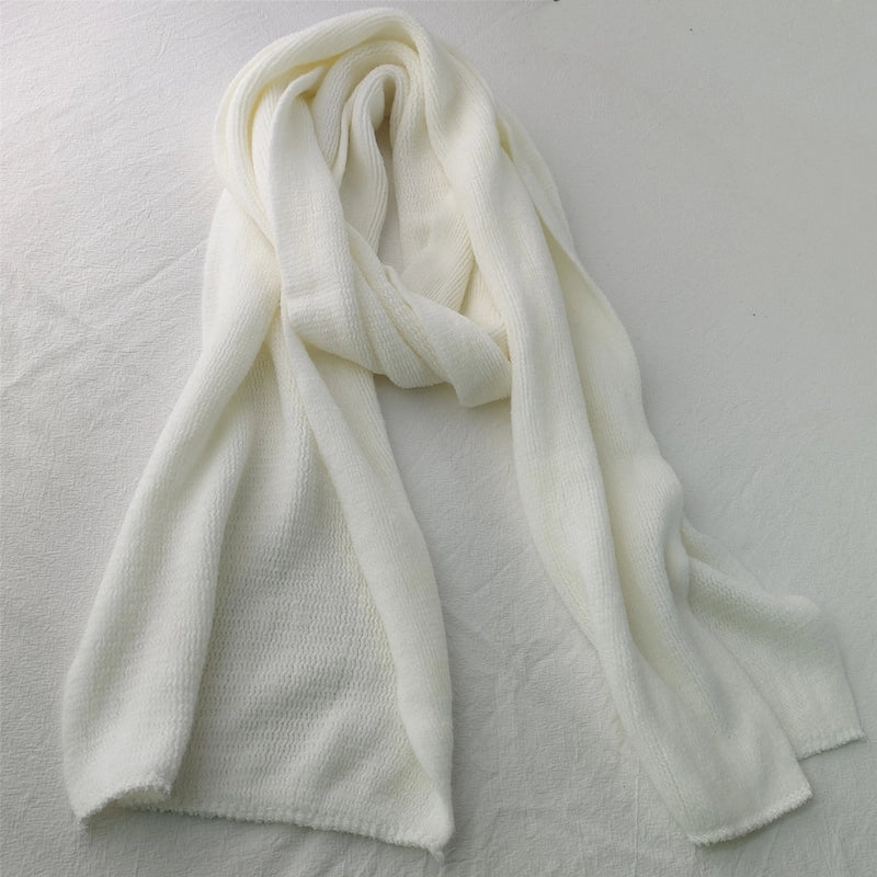 Winter Scarf Winter Men's Scarf Solid Color Cashmere Scarf Women's Shawl