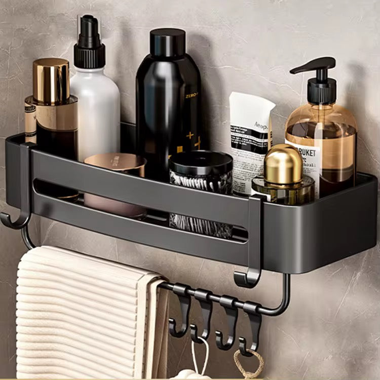 Multifunctional  Aluminum Bath Towel Shelf Storage Rack Set Bathroom Storage Rack