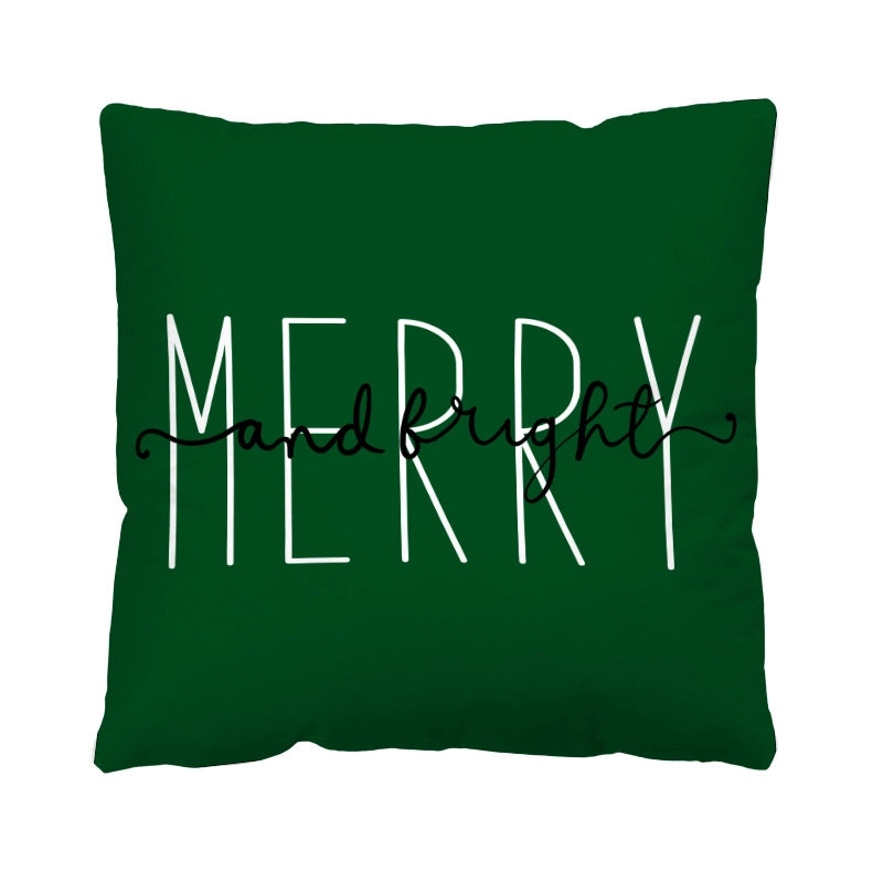 Casual Vacation Letter Short Plush Pillow Cases
