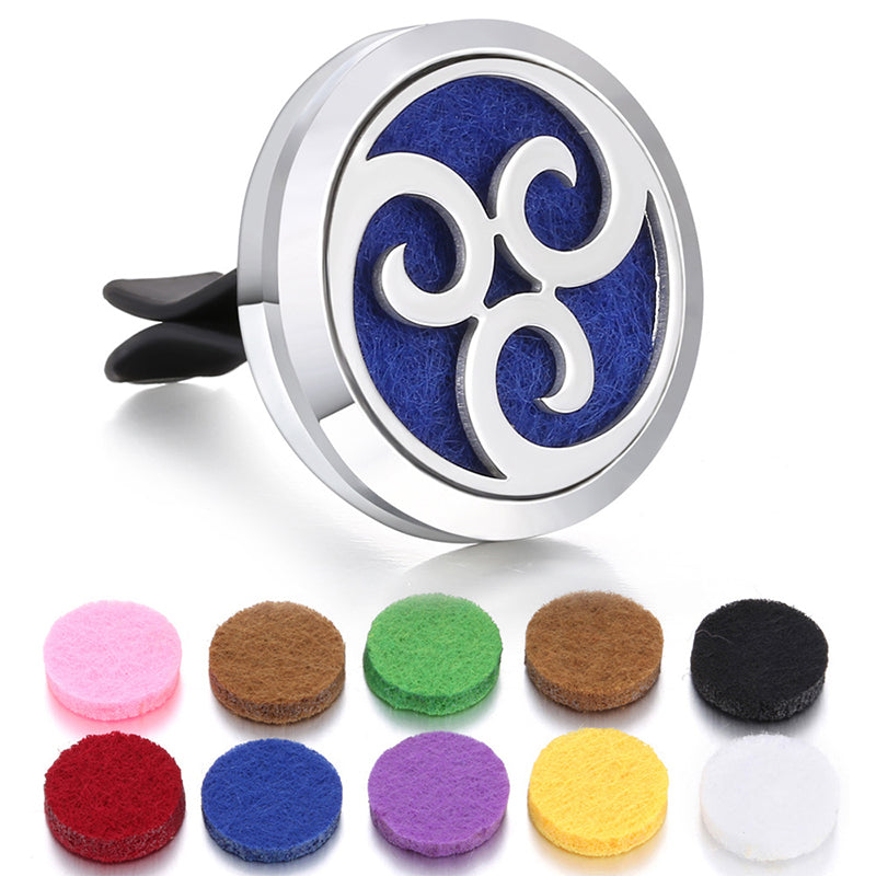 🔥Air Freshing Car Vent Diffuser Set with Clip & 10 Aroma Pads