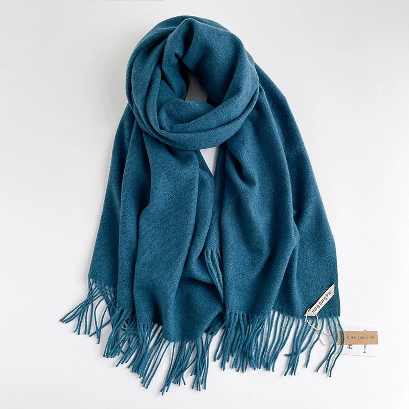 Unisex Casual Basic Solid Color Imitation Cashmere Scarf