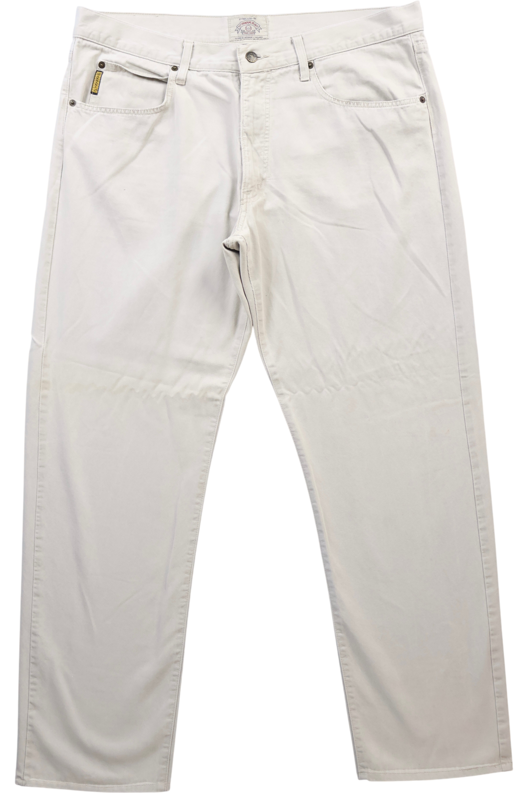 Armani Beige Straight Leg Jeans