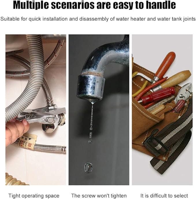 8 IN 1 MULTIFUNCTION FAUCET & SINK INSTALLER WRENCH PLUMBING TOOL