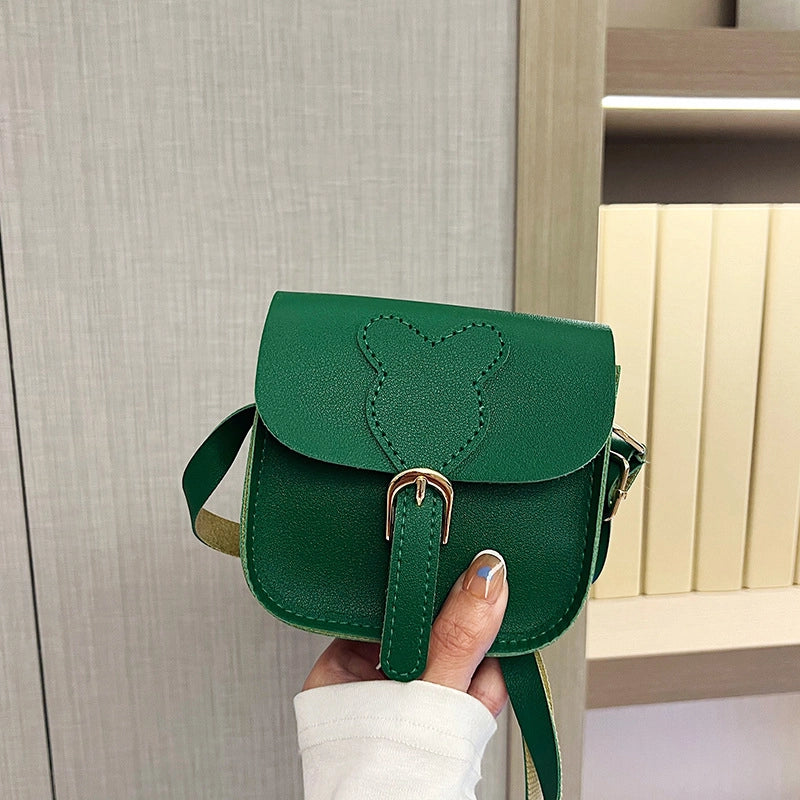 Women's Mini Pu Leather Solid Color Vintage Style Classic Style Square Magnetic Buckle Shoulder Bag