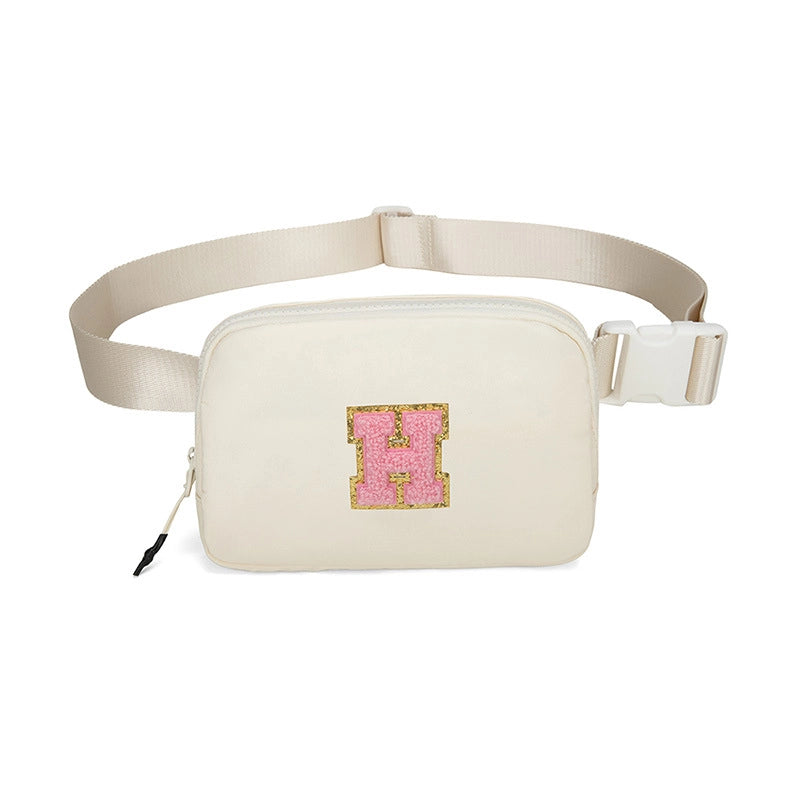 Women's Streetwear Letter Nylon Waist Bags