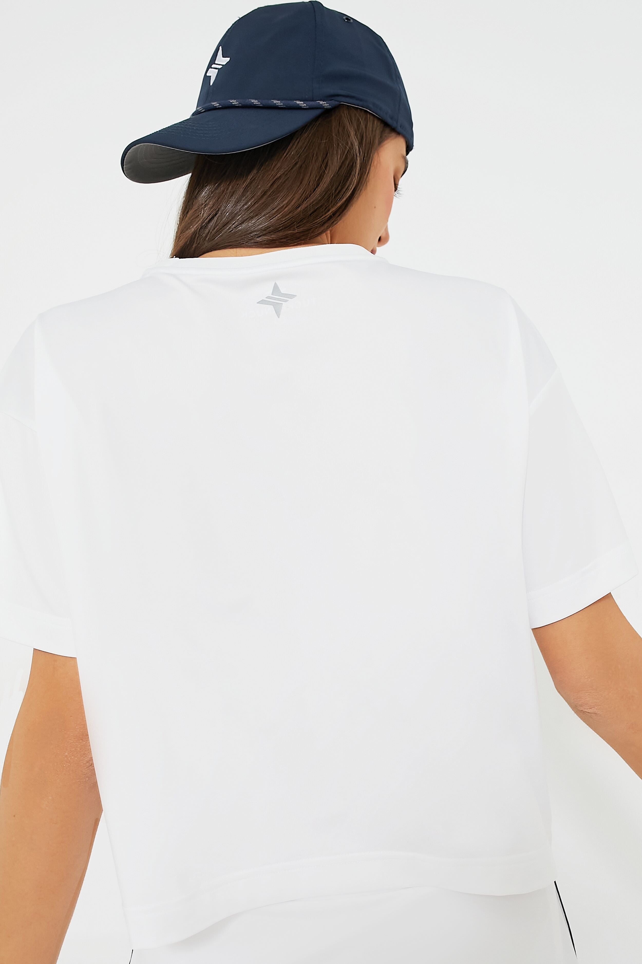 White Cropped Ryan Boyfriend Tee