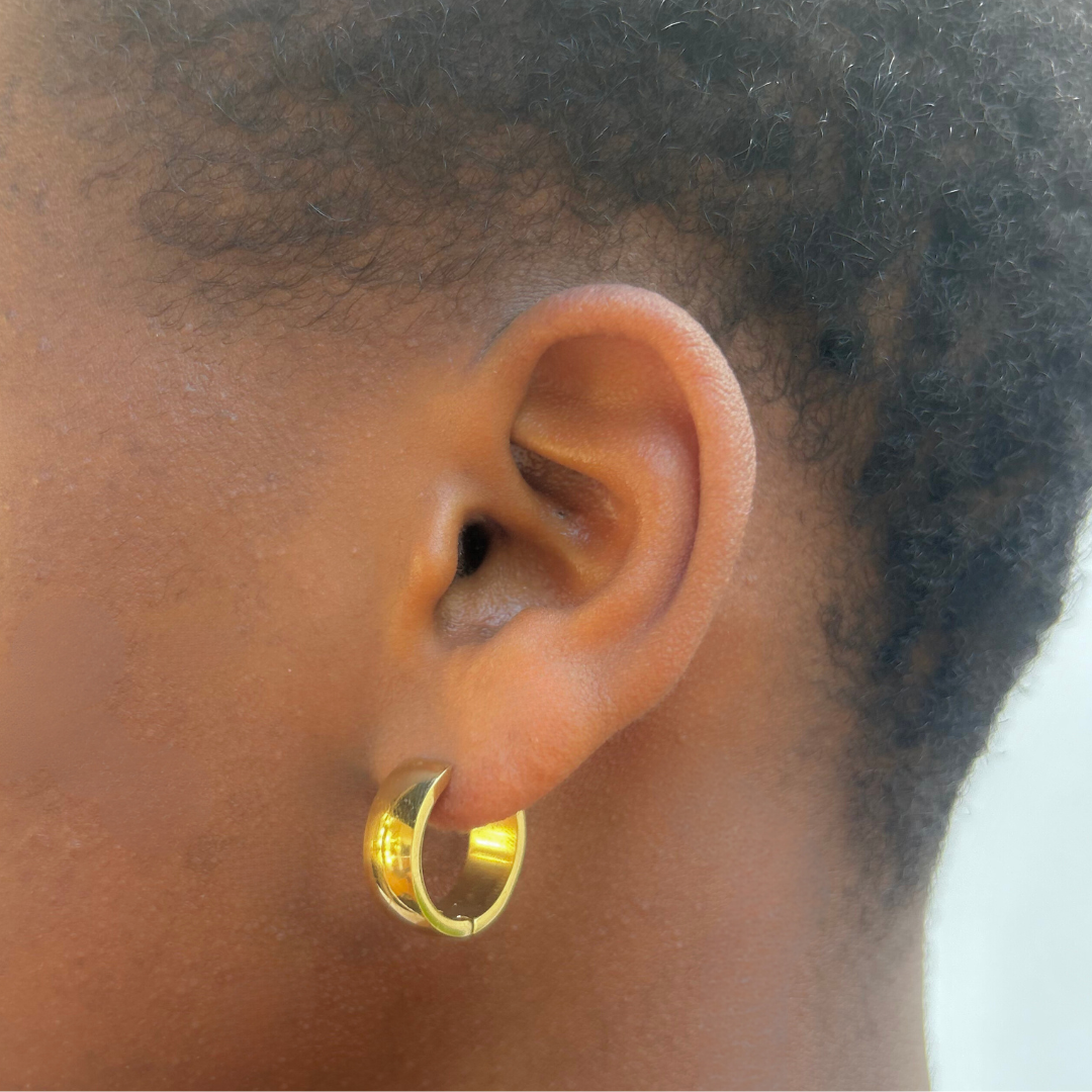 15mm Chunky hoops - Gold