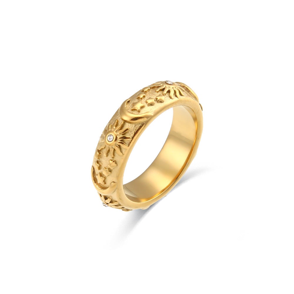 Minimalist Circle Stainless Steel 18K Gold Plated Bangles