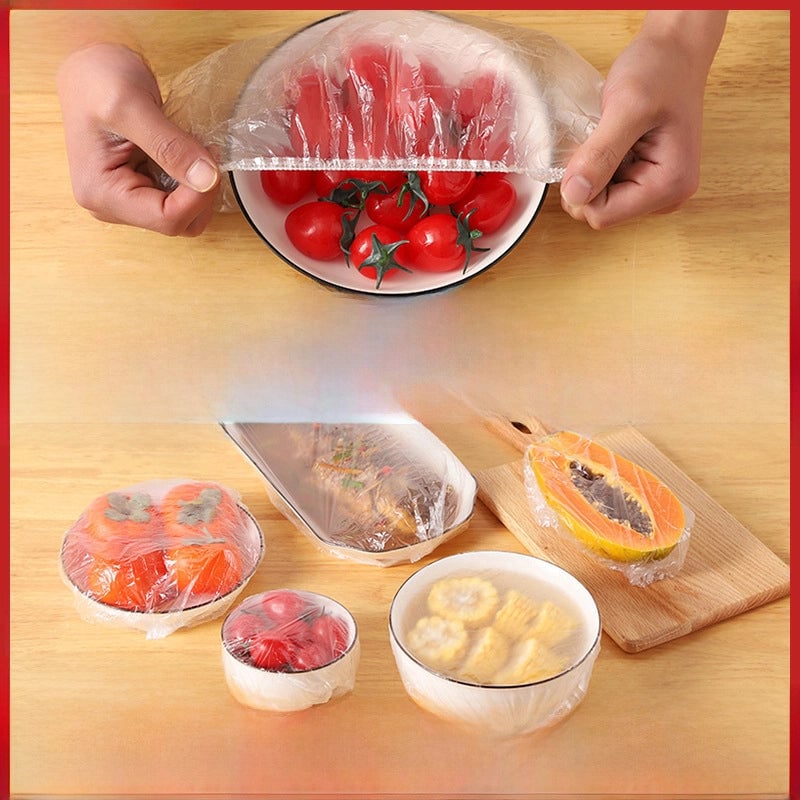 Disposable Preservative Film Cover Food Grade Special Disposable Elastic Mouth Household Refrigerator Fresh-keeping Cover Bowl Dish Cover