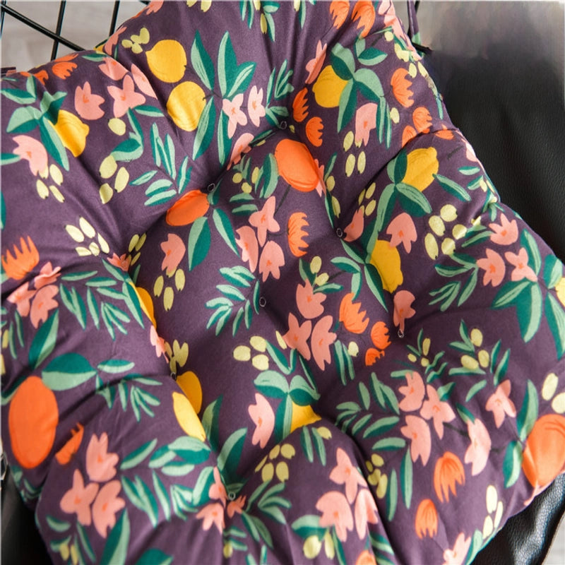 Printed Cushion Thickened Chair Cushion Office Sedentary Seat Cushion Dining Chair Cushion Student Chair Cushion
