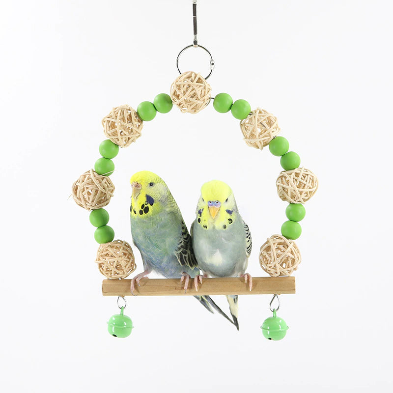 Wooden Swinging Bird Toy