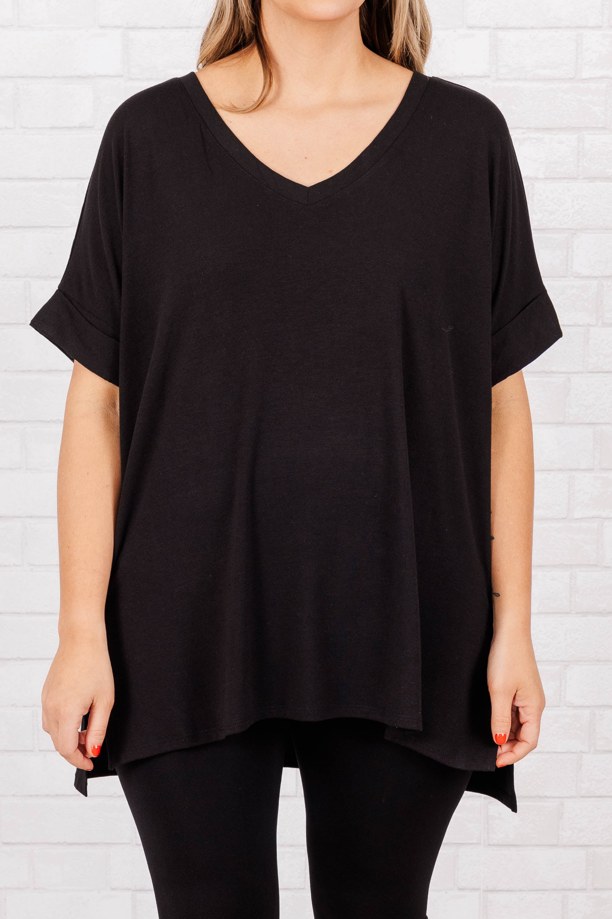 Comfy Travels Top. Black