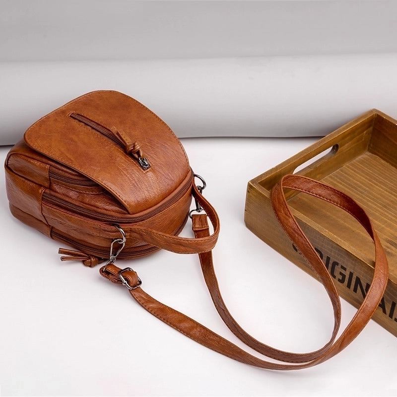 Bag Women's Messenger Bag Fashion New Mobile Phone Bag Soft Leather Texture Multi-compartment Shoulder Bag Coin Purse